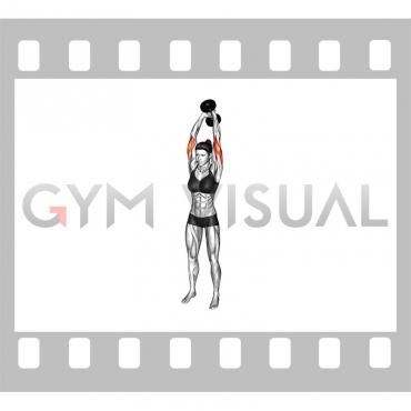 Dumbbell Standing Triceps Extension (female)