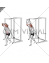 Band overhead triceps extension (male)