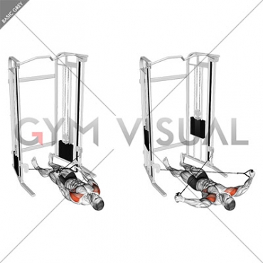 Cable Lying Cross Lateral Raise
