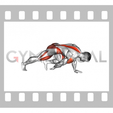 Front Plank to Toe Tap (male)