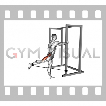 Band Standing Hip Extension (male)