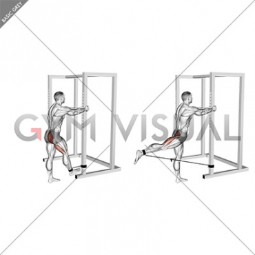 Band Standing Hip Extension (male)