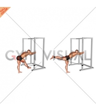 Band Bent-over Hip Extension (male)