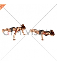 Wide Hand Push-up (female)