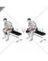 Weighted Seated One Arm Reverse Wrist Curl