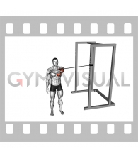 Band Cross Body One Arm Chest Press (male)