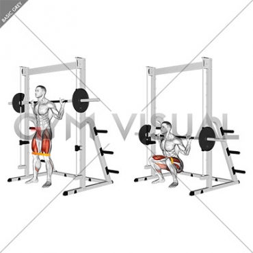 Resistance Band Smith Squat