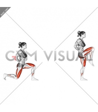 High Knees Lunge (female)