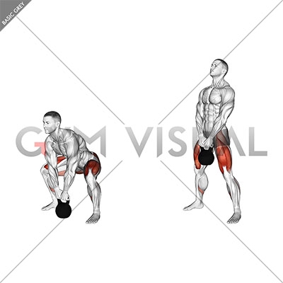 Kettlebell sumo deadlift - GoFitnessPlan