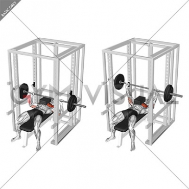 Barbell Bench Press with 3 board