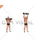 Dumbbell Standing Arnold Press (male)