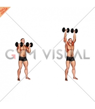 Dumbbell Standing Arnold Press (male)