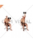 Dumbbell Seated One Arm Arnold Press (male)