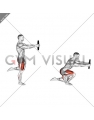 Weighted Counterbalanced Skater Squat (male)