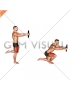 Weighted Counterbalanced Skater Squat (male)