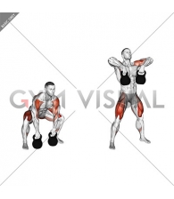 Kettlebell Sumo Deadlift with High Pull (male)