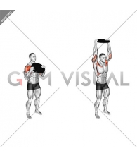 Weighted Standing Shoulder Press