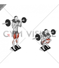 Safety Bar Elevated Heel Squat