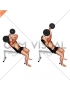 Barbell Incline Triceps Extension Skull Crusher