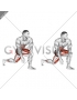 Crossover Kneeling Hip Flexor Stretch (male)