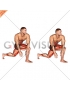 Crossover Kneeling Hip Flexor Stretch (male)