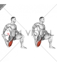 Quadriceps stretch (male)