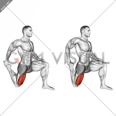 Quadriceps stretch (male)