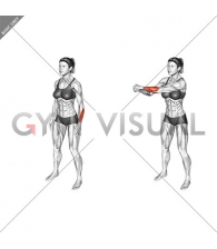 Side Wrist Pull Stretch (female)