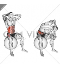 Spinal Stretch (on stability ball) (male)