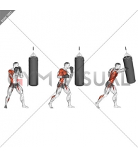 Boxing Right Hook (with boxing bag)