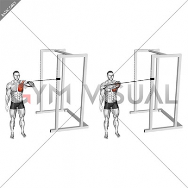 Band Cross Body One Arm Chest Press (male)