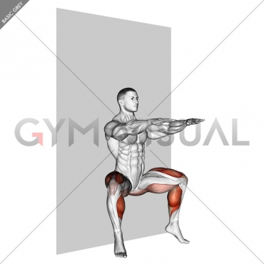 Plyo Sit Squat (wall)