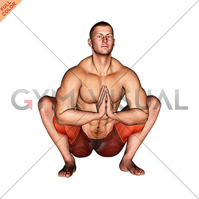 Woman doing Toes Squat Pose to Ankle Stretch Pose. Flat vector illustration  isolated on white background 16124253 Vector Art at Vecteezy