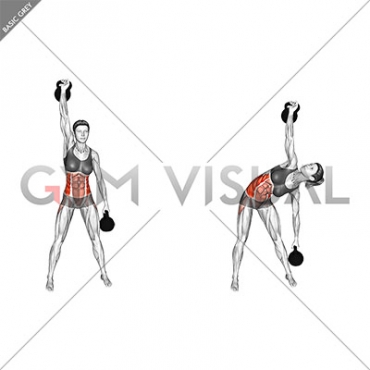 Kettlebell Double Windmill (female)