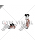 Dumbbell Close Grip Shoulder Press Sit-up