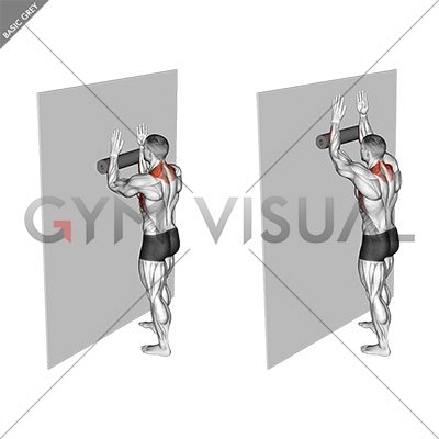 Foam Roll Serratus Wall Slide