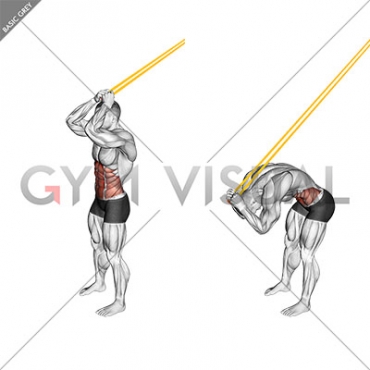 Resistance Band Standing Ab Crunch