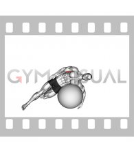 Exercise Ball Lying Side Lat Stretch