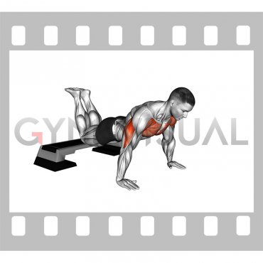 Decline Kneeling Push-up