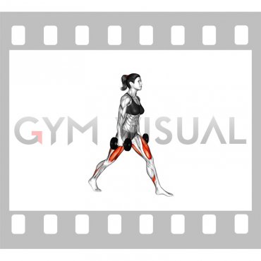 Dumbbell Split Squat (female)