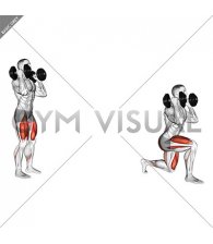 Dumbbell Front Rack Lunge