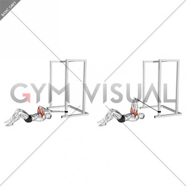 Band Lying Reverse Grip Pressdown