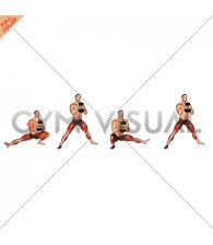 Dumbbell Cossack Squats (VERSION 2) (male)