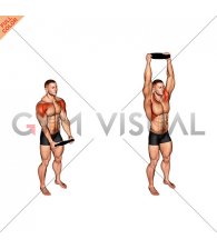 Weighted Plate Standing High Front Raise