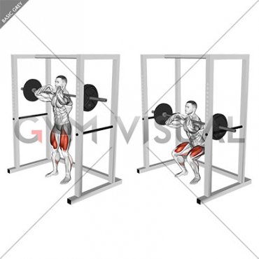 Barbell Pin Front Squat