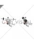 Barbell Sitting on Floor Oblique Twist