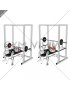 Barbell Pin Close Grip Bench Press