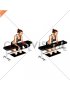 Dumbbell Over Bench Revers Wrist Curl with Mat (female)