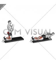 Inverse Leg Curl with Bench Pads