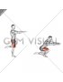 Counterbalanced Skater Squat (male)